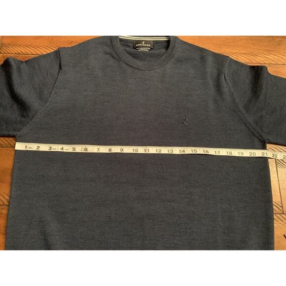 Navigare Mens Large Acrylic + Wool Blend Mens Sweater LARGE Blue/Gray Color Read - Picture 6 of 8